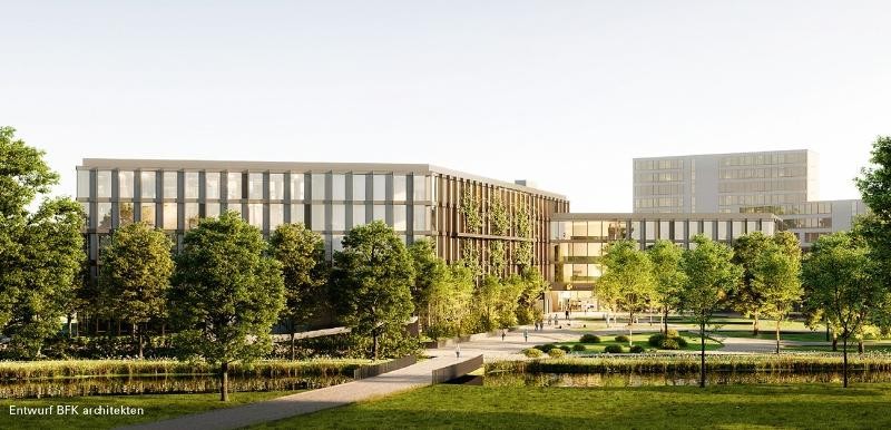 Foto des künftigen Landratsamtsneubau