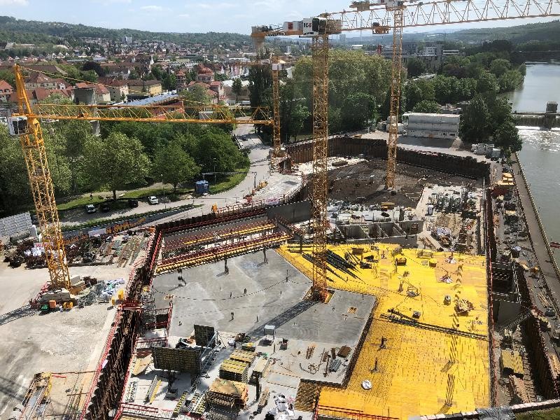 Foto Blick auf die Baustelle  Foto Blick auf die Baustelle