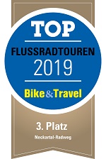 Logo des Siegels "BikeTravel Award" Logo des Siegels "BikeTravel Award"
