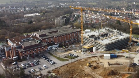 Foto der Baustelle zum Neubau Am Aussichtsturm in Plochingen