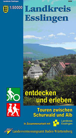 Titelblatt der Landkreisradwanderkarte
