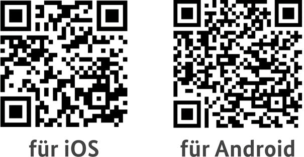 QR-Codes mit dem Download-Link der Warn-App NINA