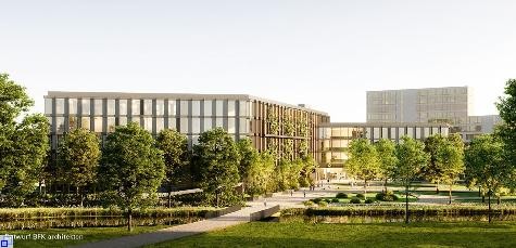 Foto des künftigen Landratsamtsneubau Foto des künftigen Landratsamtsneubau
