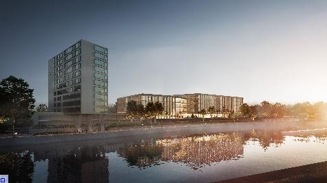 Neubau Landratsamt Esslingen, Visualisierung BFK architekten Neubau Landratsamt Esslingen, Visualisierung BFK architekten