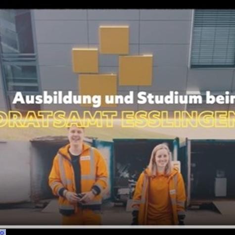 Youtube: Imagefilm über Ausbildungsmöglichkeiten beim Landratsamt Esslingen
