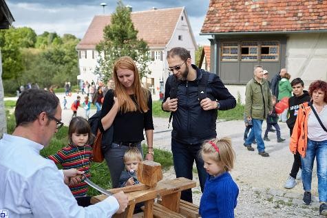 Foto einer Handwerksvorführung Foto einer Handwerksvorführung