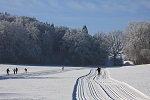Langläufer in der Loipe bei Schopfloch Langläufer in der Loipe bei Schopfloch