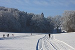 Langläufer in der Loipe bei Schopfloch