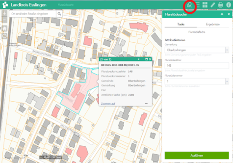 Flurstückskarte Flurstückskarte